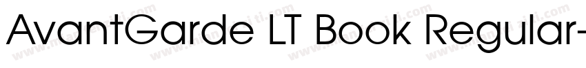 AvantGarde LT Book Regular字体转换